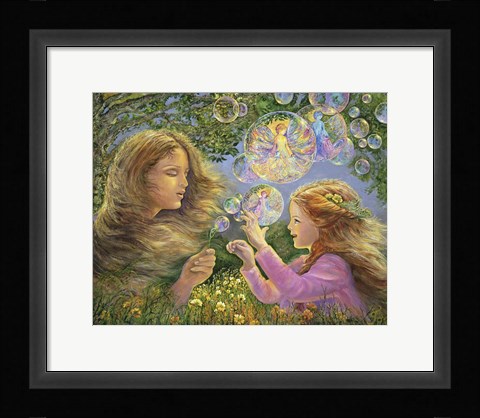 Framed Buttercups And Bubbles Print