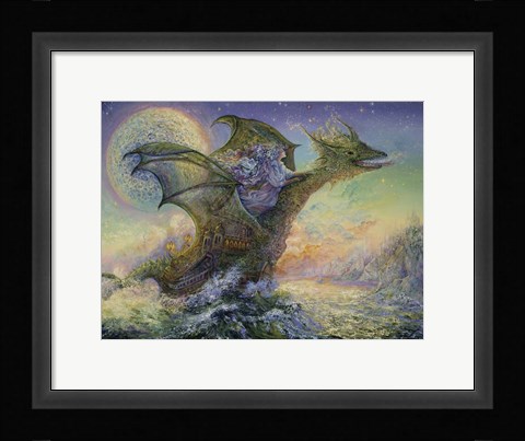 Framed Dragon Ship Print