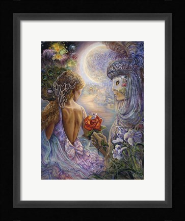 Framed Masque Of Love Print