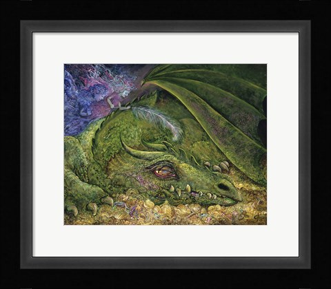 Framed Never Tickle A Sleeping Dragon Print