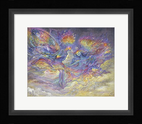 Framed Rainbow Fairies Print