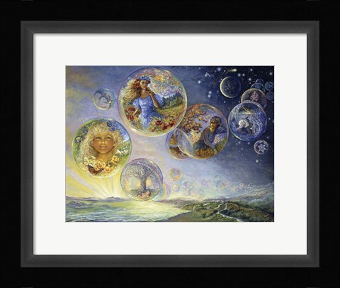 Framed Seasons Of Life - Bubbles Print