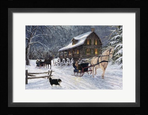 Framed Winter's Eve Print