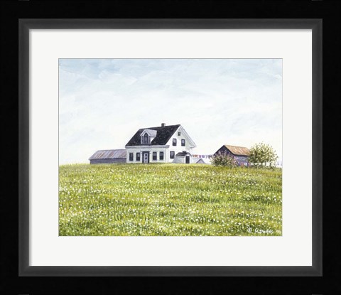 Framed Nova Scotia Farmhouse Print