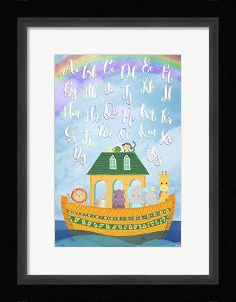 Framed Alphabet Ark Print