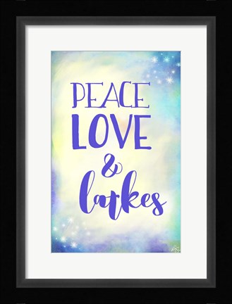Framed Peace Love Latkes Print