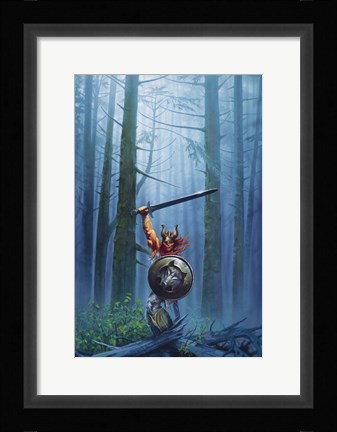 Framed King Of The Woods Print