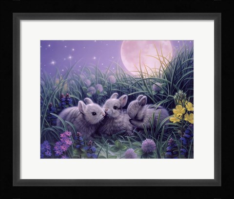 Framed Moon Babies Print