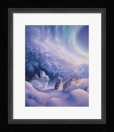 Framed Snuggle Bunnies Print