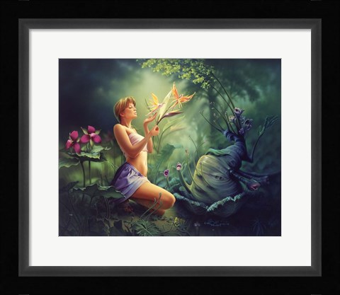 Framed Birds Of Paradise Print