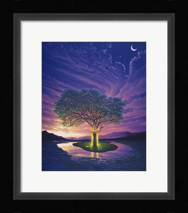 Framed Gaia, Earth's Angel Print