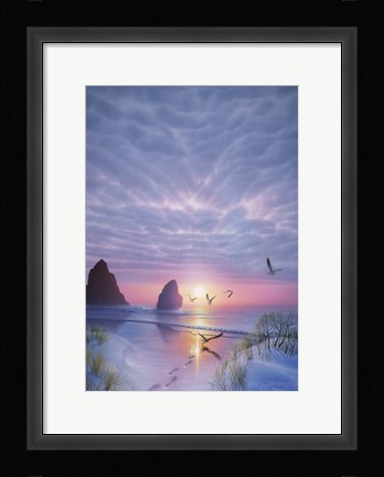 Framed Radiant Seashore Print