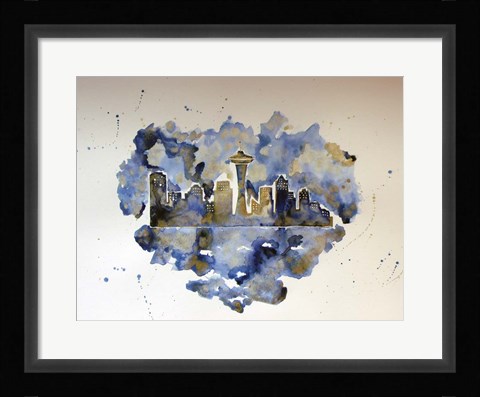 Framed Seattle on my Mind Print
