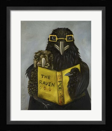 Framed Ravens Read Print