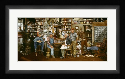 Framed Clark's Defeat Print