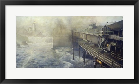 Framed Winter at Cannery Row Print