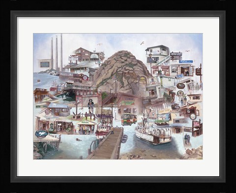 Framed Day at Morro Bay Print