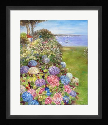 Framed Mediterranean Town V Print