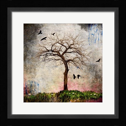 Framed Cottonwood Tree Part 8 Print