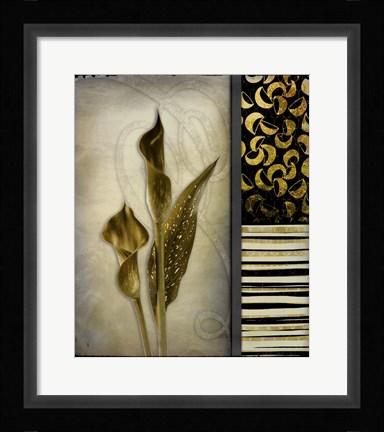 Framed Gold Lily 1 Print