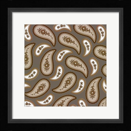 Framed Camo Paisley 2.0 Print