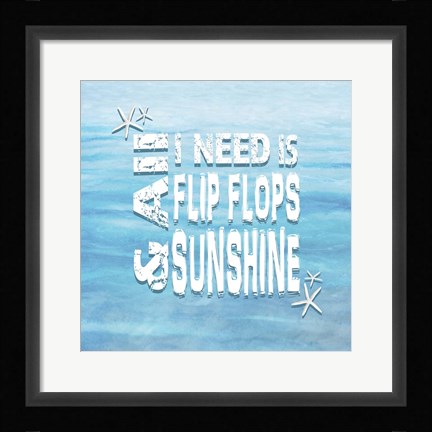 Framed Free Gypsy Sea 2 Print