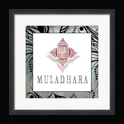 Framed Muladhara Symbol 4 Print