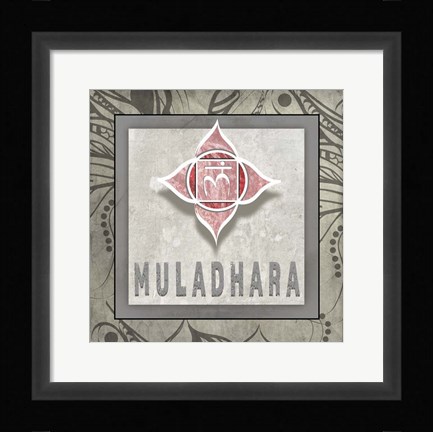 Framed Muladhara Symbol 7 Print