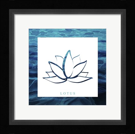 Framed Yoga V1 Lotus Print