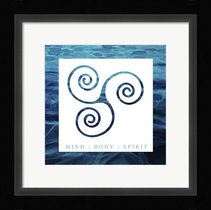 Framed Yoga V1 MindBodySpirit Print