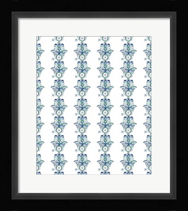 Framed Yoga Pattern Print