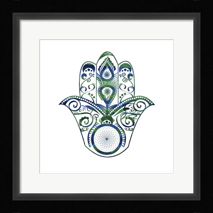 Framed Yoga Symbol V1 Print