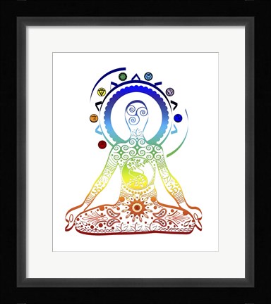 Framed Yoga V1 3 Print