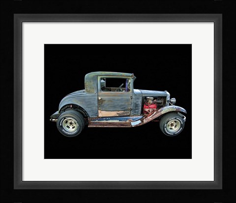 Framed Old Rusted Coupe Print