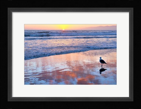 Framed Venice Beach Sunset Print