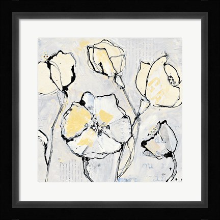 Framed 16 Again III with Yellow Print