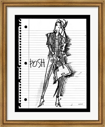 Framed Doodle Posh Print