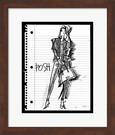 Framed Doodle Posh Print