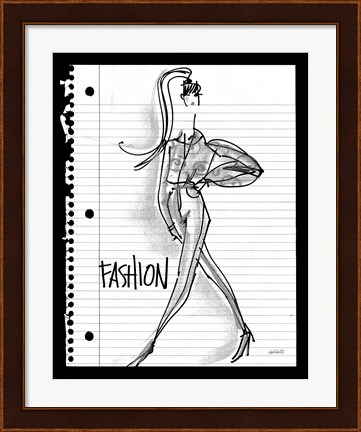 Framed Doodle Fashion Print