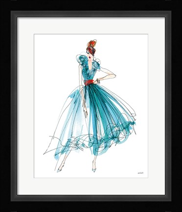 Framed Colorful Fashion II Print