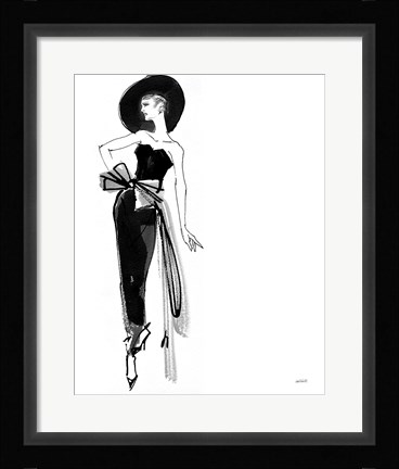 Framed Fifties Fashion IV Print
