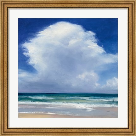 Framed Beach Clouds II Print