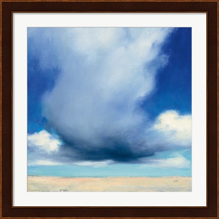 Framed Beach Clouds I Print