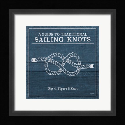 Framed Vintage Sailing Knots IV Print