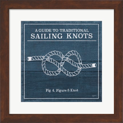 Framed Vintage Sailing Knots IV Print