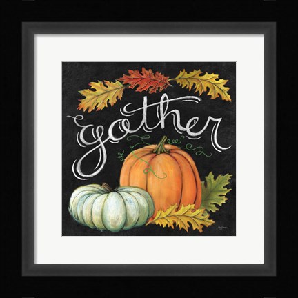 Framed Autumn Harvest III Square Print