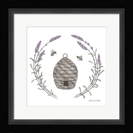 Framed Happy to Bee Home II Print