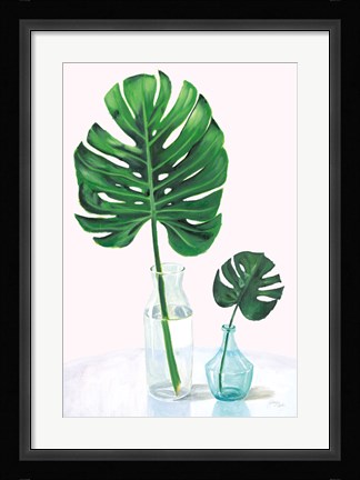 Framed Statement Palms II Print