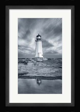 Framed By the Sea I no Border Print