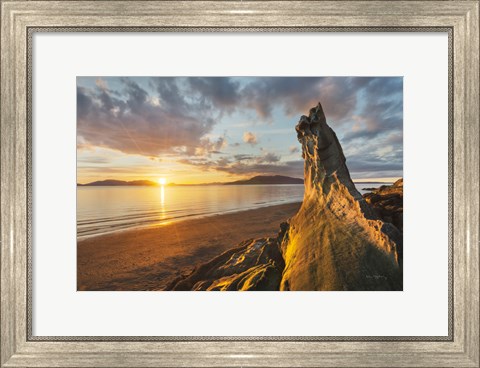 Framed Samish Bay Sunset I Print